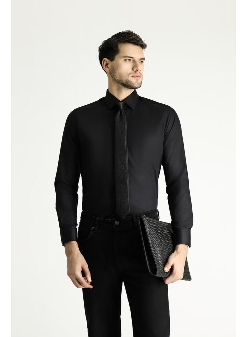 Long Sleeve Non Iron Slim Fit Shirt - Image 4